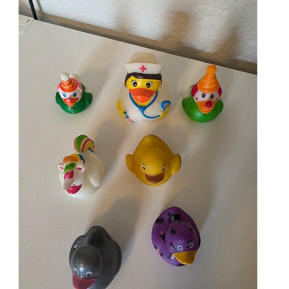 Rubber Duck Lot of 21 Mixed Size of Ducks  Nurse, Novelty!  Jeep! - Picture 2 of 7